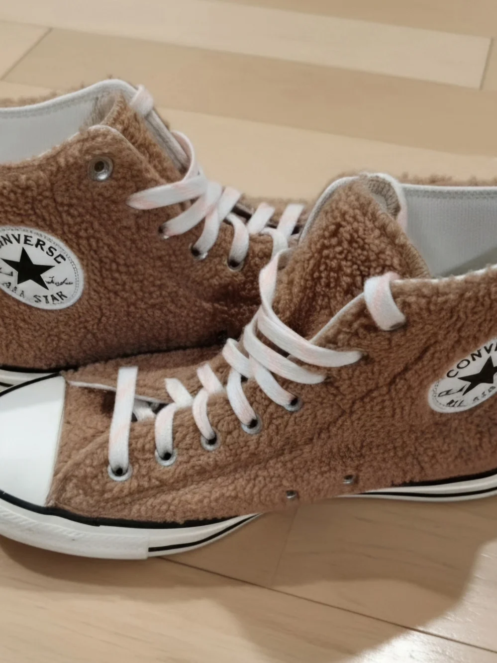 Converse Chuck Taylor All Star Shearling High Top Sneakers - Ginger Rose